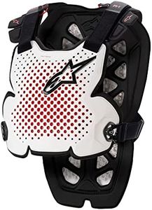 Alpinestars 6700123-213-M/L: A-1 Chest Protector White/Black/Red Md/Lg