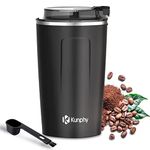 Coffee Grinder Electric - Spice Grinder with Cleaning Brush, One-Touch Operation Coffee Bean Grinder for Herbs Spices and More, Perfect for Espresso, Herbs, Spices, Nuts, Grain