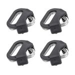 Stainless Steel Lug Ring Camera Strap Triangle Split Ring Hook Adapter+ABS Cap for Fujifilm Lecia Nikon Canon Sony Olympus Pentax Panasonic D-SLR SLR RF Mirrorless Camera Rangefinder 4 PCS