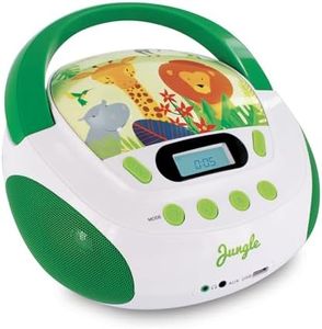 MOOOV Lecteur CD pour Enfants Jungle avec Port USB/AUX-in Vert/Blanc 477144