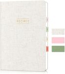 Artake Recipe Book to Write in Your Own Recipes, Aesthetic Blank Family Recipe Notebook with Tabs, Blank Cookbook, 8.5 x 5.5
