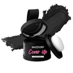 Wazdorf Cover-Up Hair Powder Black – Instantly Covers Grey Roots & Bald Spots, Hair Filler for Thinning Hair, Long-Lasting, Matte Finish, Natural Look, Easy to Apply, Lightweight Formula, 4gm