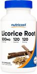 Nutricost Licorice Root 500mg, 120 Capsules - Non-GMO, Gluten Free