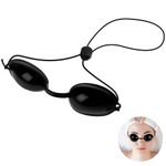 LOPHE 1PCS Sunbed Goggles Sunbed Eye Protection, Adjustable Safety Tanning Goggles, Protection UV and Infrared, Suitable for Sunbathing, LED Light Therapy, Beauty Clinics, Home beauty