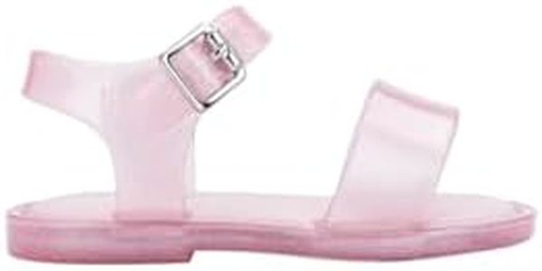 mini melissa Mar Sandal for Babies, Pink/Glitter, 10