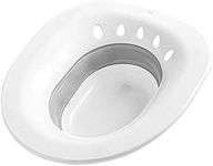 Sitz Bath for toilet Hemorrhoids - MissZM, for Postpartum Pregnant-Women or Hemorrhoids, Foldable Hangable Storage Large-Capacity Private Care Washing Anti-overflow Toilet Seat (Grey)