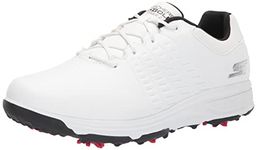 Skechers Men's Go Torque Pro Waterproof Golf Shoe, White/Black Sole, 8.5 Wide