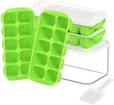 DOQAUS Ice Cube Tray with Lid and B