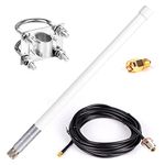 Waterproof 5.8dBi Lora 915MHz Fiberglass Antenna with 20Ft Low Loss KMR195 Cable for Crypto Helium Hotspot RAK MNTD Nebra Bobcat 300 SenseCAP M1 EasyLinkIn SyncroB.it Hotspot HNT Miner