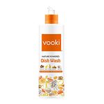 Vooki Nature Powered Natural Dish Wash Gel, No Preservatives, No Synthetic Colors - 500 ml (Pack of 1)