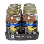 Percol - Delicious Decaf Instant Coffee (6x100g), 100% Hand-Picked Arabica Beans, Freeze Dried, Rich & Velvety Smooth, Strength 3, Single Origin, Sustainable, Recyclable
