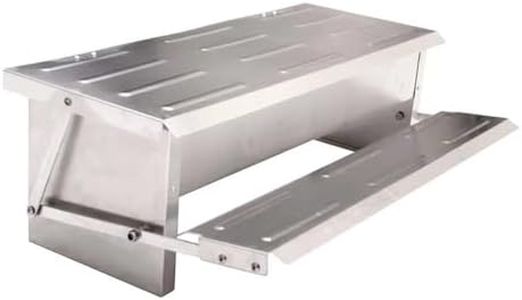 8L Automatic Chook Chicken Feeder Poultry Auto Treadle Aluminium Metal Coop