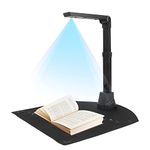 NetumScan - 13MP Book Document Camera for Teachers, Multilingual OCR Recognition by AI Technology, Foldable and Portable, Real-time Projection, Video Recording, Size