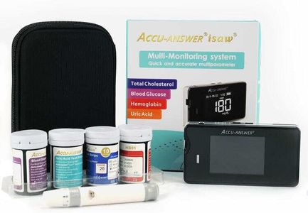 Accu-Answer Blood Cholesterol Monitor Kit, Total Cholesterol Test Kit, 4 in1 Meter System Kit, CE Approved