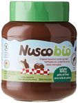 Brinkers Nuscobio Organic Hazelnut Chocolate Spread - UTZ Certified, Palm Oil-Free, Gluten-Free Spread - 400 g