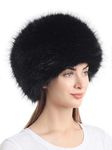 Soul Young Women's Winter Faux Fur Cossak Russian Style Hat(one size,Black)