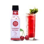 Bab Louie & Co. Cherry for Cocktails | India's First Non-Alcoholic Handcrafted Bitters | 100% Natural Made with Real Fruits, Herbs & Spices | Tart Bitter Taste Notes, Cosmopolitan, Margarita, Cherry Sour, Gin and Tonic, Cocktails & Mocktails | Zero Preservatives | Zero Sugar | 120ml