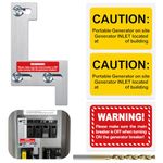 LATING Generator Interlock for ITE, Gould, Siemens, Murray 150 or 200 Amp Panels with 1 1/4 Inches Spacing, Brushed Nickel