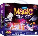 Klever Kits 180+ Magic Set- My First Magic Trick Kit- Amazing Magician Toy with Step-by-Step Video Lessons, for Kids Aged 6+ Easy Tricks of Wand and Illusion Cards by Jova
