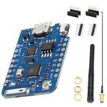 WEMOS Mini ESP8266 D1 XTVTX WEMOS D1 Pro 4MB External Antenna Connector Based ESP8266 Series Antenna ESP8266EX CP-2104 WiFi Development Board (Development Board + Antenna 128MBIT=16MB)