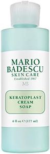 Mario Badescu Keratoplast Cream Soap with Glycerin - Gentle, Oil-Free and Non-Drying Exfoliating Face Wash for Women and Men - Creamy BHA Exfoliant Facial Cleanser and Makeup Remover, 6 Fl Oz