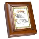 Mom Cottage Garden Woodgrain Rememberance Keepsake Box