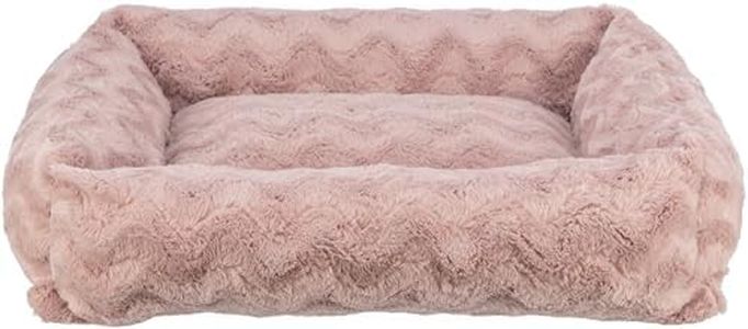 TRIXIE Lit orthopédique Vital Loki pour Chien 80 × 60 cm en Rose - Coussin pour Chien de Haute qualité avec Mousse à mémoire de Forme - Panier pour Chien pour Chiens de Taille Moyenne - 37937