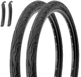 MOHEGIA Bike Tires Replacement: 2-Pack 26x2.125 inch (52-559mm) Folding Replacement Bicycle Tires for Hybrid Road or Urban City Commuter Bike