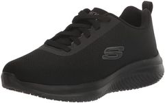 Skechers Women's Ultra Flex 108176 Food Service Shoe, Black, 9