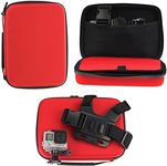 Navitech Red Shock Proof Action camera Case / Cover For the Ion 1011L Air Pro Lite Wi-Fi Camera