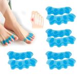 4Pairs Toe Separator, Toe straighteners for Curled Toes, Toe Spacers, Toe separators to Correct Your Toe, Toe Straighteners for Correct Bunions,Manicure,Spacer Running Yoga Pedicure