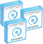 7 cm Lab Filter Paper, Standard Qualitative Grade 1 - ZENPORE Medium Flow 70 mm (Set of 3 x 100 Discs)