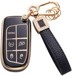 CACARLIKE for Jeep Key Fob Cover wi