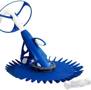 Aquabuddy Pool Cleaner, Automatic Vacuum Mop Floor Cleaners Wall Swimming Pools Brush Household Home Inground Above Ground Cleaning Tool, with Replacement Barracuda Diaphragm 10m Hose Blue