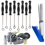 CAEEKER 8 PCS Carburetor Adjustment Tool Screwdriver Carb Tune up Adjusting Tool Adjustment Tool Kit with Carburetor Carbon Dirt Jet Remove Cleaner for Common 2 Cycle Engine (13 Wire Cleaning Needles)