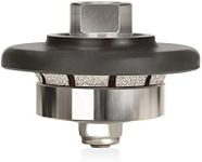 ZFE B-Shape 3/16" (5mm) Demi Bullnose Half Bullnose Roundover Diamond Hand Profiler Router Bit Profile Wheel with 5/8-11 Thread for Wet Polisher Grinder Granite Concrete Marble Countertop Edge