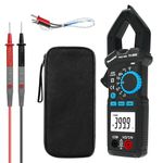 Themisto TH-M88 AC Current, True Rms Digital Clamp Meter (600A,4000 Counts), Black