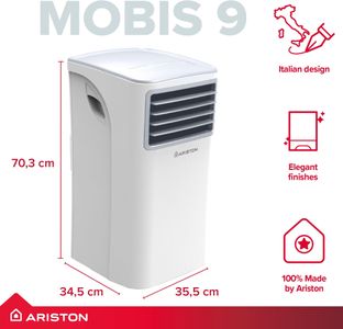 Ariston 9000 BTU Portable Air Conditioner – Compact Cooling Unit