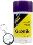 Chamois Butt'r GoStick Solid Anti Chaffing Stick - 2.5 Oz Bundle with a Lumintrail Keychain Light