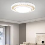 VIPMOON 36W LED Ceiling Light, 3240LM Super Bright, 6500K Cold Light, Modern LED Ceiling Lamp for Living Rooms Bedroom Kitchen Hallway and More