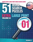 Sam's Extra Large Print Word Search Games, 51 Word Search Puzzles, Volume 1: Brain-stimulating puzzle activities for many hours of entertainment