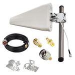 Signal Booster Antenna 4G/5G/LTE Directional Antenna for Cell Phone Signal Booster Antenna 11dBi High Gain Outdoor Wideband Directional Antenna LPDA Antenna and Yagi Directional Antenna