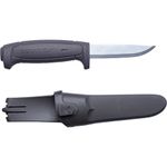 Morakniv Craftline Basic 511 High Carbon Steel Fixed Blade Utility Knife & Combi-Sheath, 3.6", Black (M-12810)