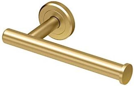 Gatco 4233 Latitude II European Toilet Tissue Holder, Brushed Brass