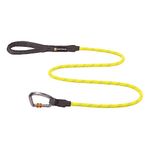 RUFFWEAR Knot-a-Leash, Reflective Rope Dog Lead with Locking Carabiner, 5ft (1.5m) Long, 11mm Thick, Lichen Green