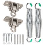 Butizone Porch Swing Hanging Kit, 304 Stainless Steel Swing Hangers and Galvanized Springs for Ceiling Mount Porch Swings and Hammock Chairs, 700 Lbs. Capacity, Set of 2