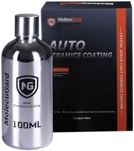 MolecuGard Auto Ceramics Coating Light Ceramic Coating for Cars, Protect Car Paintwork, High Shine, Easy to Apply, 100ml (Sufficient for 1 Small-Med Car)-3-5 Years Durability