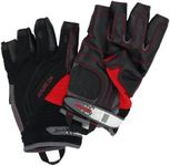 HARKEN Premium Sailing Protective Gloves Men's 3/4 Finger Reflex, Black, X-Small, Model 2083XS