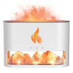 Pelikas Flame Air Humidifier Auto Shut-Off Aromatherapy,Essential Oil Diffuser for Home Office,Portable Noiseless Aroma Aromatherapy Machine. (Cool Mist Ultrasonic)