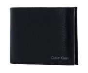 Calvin Klein Men's Warmth Trifold 10CC W/Coin L Wallets, Black, One Size